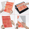 Обложки пластиковые для переплета А4, КОМПЛЕКТ 100 штук, 150 мкм, прозрачно-красные, BRAUBERG, 530937 - 5