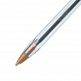 Ручки шариковые BIC "Cristal Original", НАБОР 4 шт., СИНИЕ, узел 1 мм, линия 0,32 мм, пакет, 8308601 - 4