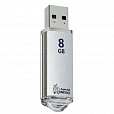 Флеш-диск 8 GB, SMARTBUY V-Cut, USB 2.0, металлический корпус, серебристый, SB8GBVC-S - 2