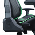 Кресло компьютерное BRABIX "GT Carbon GM-120", две подушки, экокожа, черное/зеленое, 531929 - 14