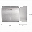 Диспенсер для полотенец LAIMA PROFESSIONAL INOX, (Система H3) V-сложения, нержавеющая сталь, матовый, 605696 - 8