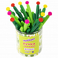 Ручка фигурная шариковая ЮНЛАНДИЯ "Кактус", мягкий силиконовый корпус, ассорти, СИНЯЯ, пишущий узел 0,7 мм, 143774 - 3