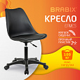 Кресло стул BRABIX "Eames MG-310 PL", пластик черный, экокожа черная, 532927 - 10