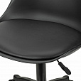 Кресло стул BRABIX "Eames MG-310 PL", пластик черный, экокожа черная, 532927 - 8