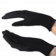 Перчатки нитриловые смотровые SFM Supersoft N136, 100 пар (200 шт.), размер L (большой), черные - 3