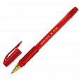 Ручка шариковая BRAUBERG "BP-GT GLD RED", КРАСНАЯ, корпус тонированный, пишущий узел 0,7 мм, линия письма 0,35 мм, 144506 - 1