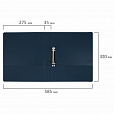 Папка на 2 кольцах, ПРОЧНАЯ, картон/ПВХ, BRAUBERG "Office", СИНЯЯ, 35 мм, до 180 листов, 271843 - 8
