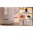 Чайник BOSCH TWK1M121, 1,7л, 2400Вт, закрытый нагревательный элемент, белый - 4