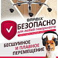 Колеса (ролики) BRABIX для кресла, прорезиненные, КОМПЛЕКТ 5 шт., шток d11 мм, черные, в коробе, 532009 - 11