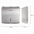 Диспенсер для полотенец LAIMA PROFESSIONAL INOX, (Система H2) Z-сложения, нержавеющая сталь, матовый, 605694 - 8