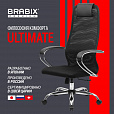 Кресло BRABIX PREMIUM "Ultimate EX-800" хром, плотная двойная сетка Х2, черное, 532911 - 18