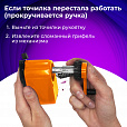 Точилка механическая BRAUBERG "JET", металлический механизм, корпус оранжевый, 229567 - 17