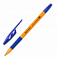 Ручки шариковые с грипом BRAUBERG "ULTRA GT ORANGE", НАБОР 8 ШТУК, СИНИЕ, корпус оранжевый, узел 0,7 мм, линия 0,35 мм, 144530 - 1
