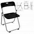 Стул складной BRABIX "Golf Lite CF-017", серебристый каркас, пластик чёрный, 532895 - 2
