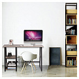 Стол на металлокаркасе BRABIX "LOFT CD-006", 1200х500х730 мм, 2 полки, цвет морёный дуб, 641224 - 13