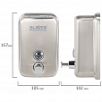 Дозатор для жидкого мыла LAIMA PROFESSIONAL INOX (гарантия 3 года), 0,5 л, нержавеющая сталь, матовый, 605396 - 7