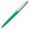 Ручка шариковая PARKER "Jotter Orig Green", корпус зеленый, нержавеющая сталь, блистер, синяя, 2076058 - 2