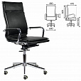 Кресло офисное BRABIX PREMIUM "Kayman EX-532", экокожа, хром, черное, 532543 - 2