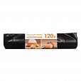 Мешки для мусора 120 л, черные, в рулоне 10 шт., ПВД, 80 мкм, 70х108 см, особо прочные, КБ, 3156 - 1