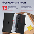 Папка-портфель пластиковая BRAUBERG А4 (332х245х35 мм), 13 отделений, черная, 221378 - 14