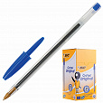 Ручка шариковая BIC "Cristal", СИНЯЯ, корпус прозрачный, узел 1 мм, линия письма 0,32 мм, 847898, 847898/528921 - 1