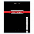 Тетрадь А5, 96 л., BRAUBERG, скоба, клетка, обложка картон, "CONTRACT", 400523 - 4