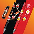 Ручка шариковая с грипом FUNSTER GRIP "TASTY FOOD", СИНЯЯ, пишущий узел 0,7 мм, линия письма 0,35 мм, 144394 - 2