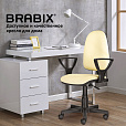 Кресло BRABIX "Prestige Ergo MG-311", регулируемая эргономичная спинка, кожзам, бежевое, 531878 - 17