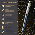 Ручка шариковая PARKER "Jotter Core Waterloo Blue CT", корпус голубой, детали хром, синяя, 1953191 - 7