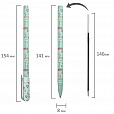 Ручка шариковая BRAUBERG SOFT TOUCH STICK "FLAMINGO", СИНЯЯ, мягкое покрытие, узел 0,7 мм, 143705 - 5