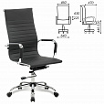 Кресло офисное BRABIX "Energy EX-509", экокожа, хром, черное, 530862 - 2