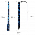 Ручка шариковая BRAUBERG SOFT TOUCH STICK "WHALE", СИНЯЯ, мягкое покрытие, узел 0,7 мм, 143709 - 7