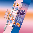 Ручка шариковая с принтом FUNSTER STICK "FAT CATS", СИНЯЯ, SOFT TOUCH покрытие, узел 0,7 мм, линия 0,35 мм, 144389 - 2