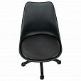 Кресло стул BRABIX "Eames MG-310 PL", пластик черный, экокожа черная, 532927 - 7