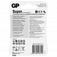 Батарейки КОМПЛЕКТ 4 шт., GP Super, AAA (LR03,24А), алкалиновые, мизинчиковые, ПРОМО 3+1, 24A3/1-2CR4 - 13