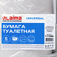 Бумага туалетная БОЛЬШОЙ РУЛОН, 450 м, LAIMA (T1), UNIVERSAL, 1-слойная, КОМПЛЕКТ 6 рулонов, 111336 - 5