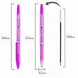 Ручка шариковая с грипом BRAUBERG "ULTRA GT NEON", СИНЯЯ, корпус ассорти, линия 0,35 мм, 144054 - 9