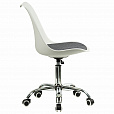 Кресло стул BRABIX "Eames MG-310 CH", хром, пластик белый, ткань серая, 532924 - 3