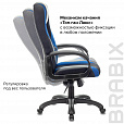 Кресло компьютерное BRABIX PREMIUM "Rapid GM-102", экокожа/ткань, черное/синее, 532106 - 11