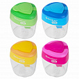 Точилка BRAUBERG KIDS "MAXI", 2 отверстия, с большим контейнером, трехгранный корпус, цвета ассорти, 271945 - 2