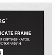 Рамка 21х30 см, дерево, багет 14 мм, BRAUBERG "Elegant", белая, акриловый экран, 391294 - 2