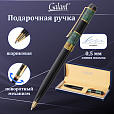 Ручка подарочная шариковая GALANT "Granit Green", корпус черный с темно-зеленым, золотистые детали, пишущий узел 0,7 мм, синяя, 140393 - 13