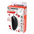 Мышь проводная SONNEN B61, USB, 1600 dpi, 2 кнопки + колесо-кнопка, оптическая, черная, 513513 - 9