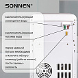 Кулер для воды SONNEN FSE-02BW, напольный, нагрев/охлаждение, НИЖНЯЯ ЗАГРУЗКА, 2 крана, белый, 456170 - 18