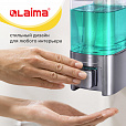 Дозатор для жидкого мыла LAIMA, НАЛИВНОЙ, 0,48 л, хром, ABS-пластик, 605053 - 22