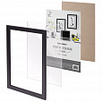 Рамка 21х30 см небьющаяся, аналог IKEA, багет 21 мм, МДФ, BRAUBERG "Idea", черная, 391371 - 6