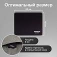 Коврик для мыши SONNEN "BLACK", резина + ткань, 220х180х3 мм, 513309 - 9