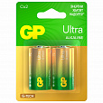 Батарейки GP Ultra, С (LR14, 14 А), алкалиновые, КОМПЛЕКТ 2 шт., блистер, 14AU-2CR2 - 1