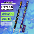 Ручка шариковая с принтом FUNSTER STICK "MONSTERS", СИНЯЯ, SOFT TOUCH покрытие, узел 0,7 мм, линия 0,35 мм, 144390 - 4