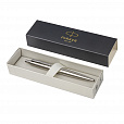 Ручка шариковая PARKER "Jotter XL Monochrome Stainless Steel CT", корпус серебристый, сталь, синяя,2122756 - 6